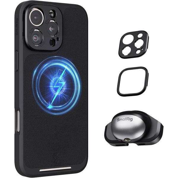 iPhone 16 Pro Max용 SmallRig FilMov 휴대폰 케이스 키트 T-Mount 렌즈 백플레이트캡처 그립이 있는 경량 사진 MagSafe 지원 및 필터와 호환 73,000원