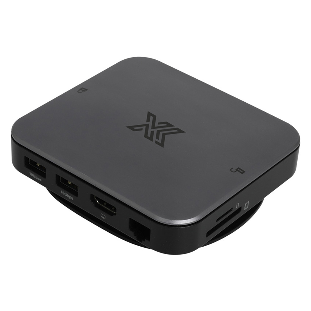 IX 9in1 C타입 NVMe M.2 SSD 외장 인클로저 멀티허브 독, 그레이, 1개 70,000원