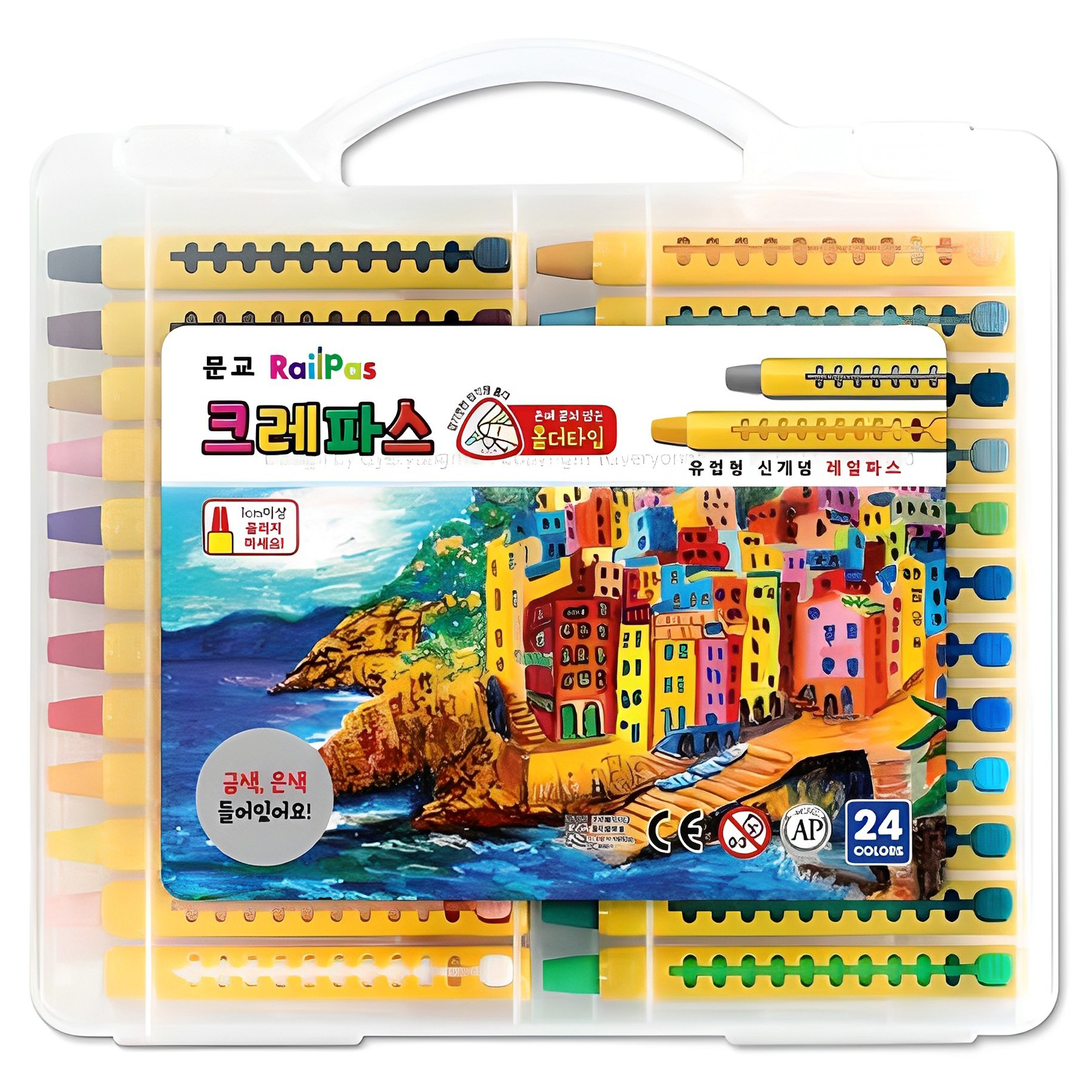 문교 레일 크레파스 4,010원