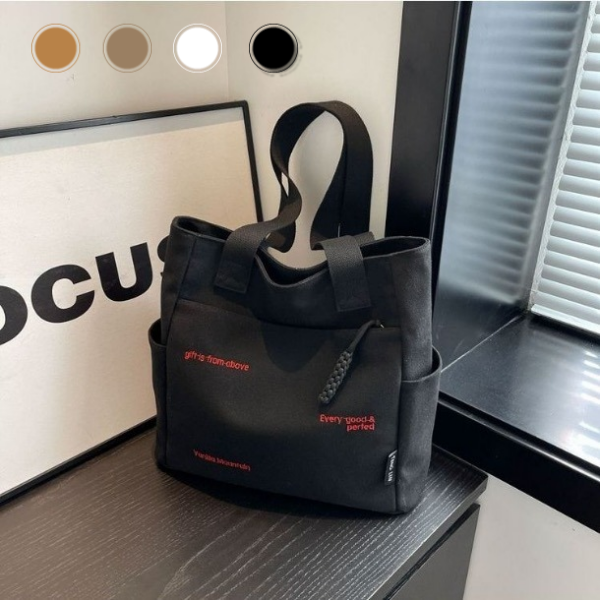 씨엔와우 데일리 대용량 지퍼 에코백 4계절용 13,800원