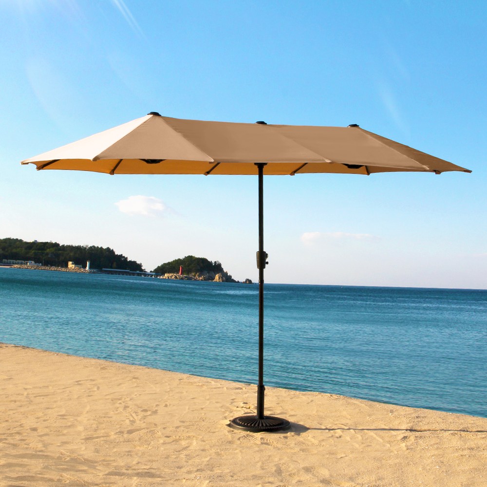 마켓 더블 파라솔 4000X2000 대형 야외 베이스 별도 98,000원