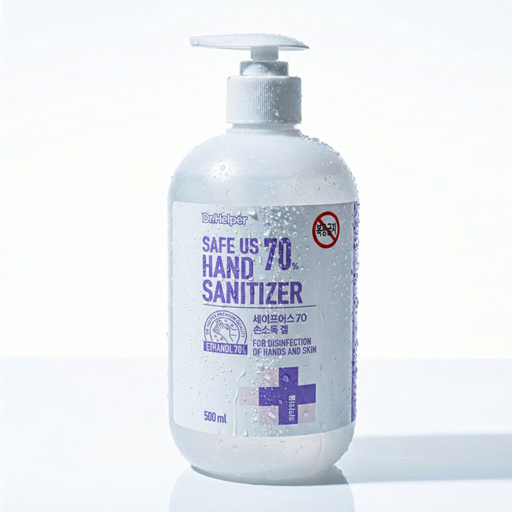 닥터헬퍼 세이프어스 핸드겔 에탄올 70% 손소독제 의약외품 겔타입 500ml, 1개 6,000원