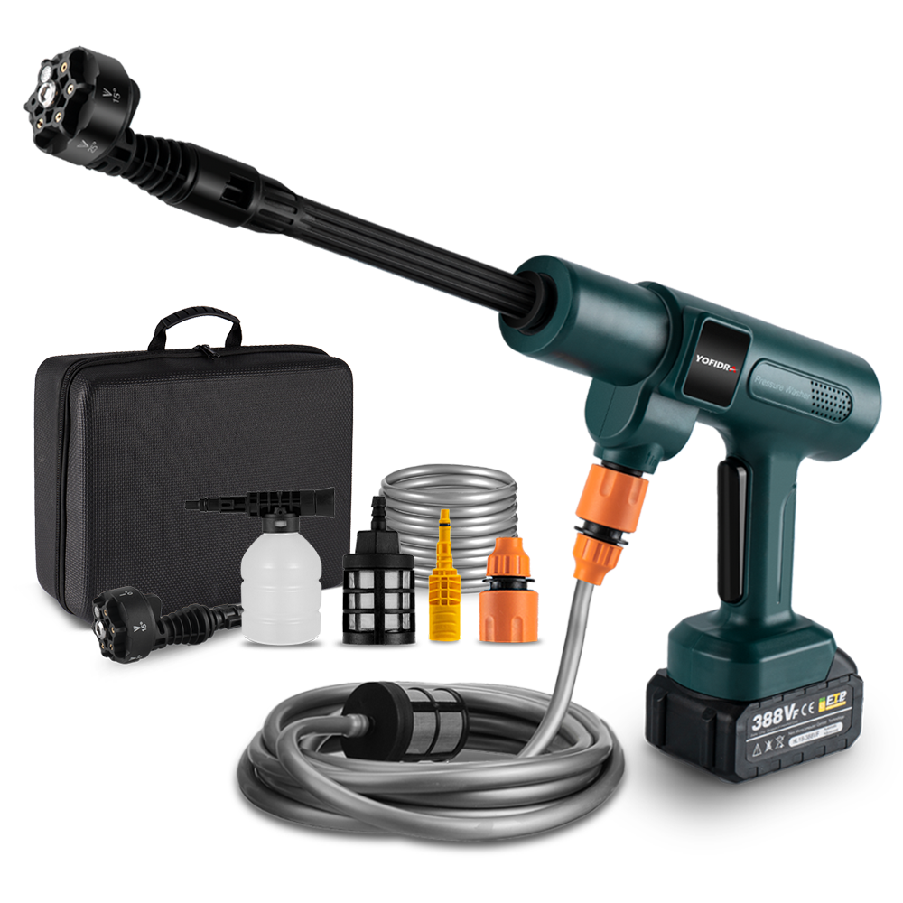 [국내배송]YOFIDRA 무선 고압세차기 고압세척기 휴대용 세차기 3500W 풀세트 글로벌브랜드 76,100원