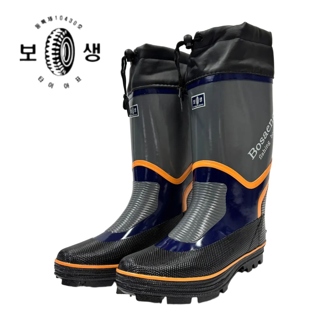 보생 스파이크 낚시장화 등산장화 미끄럼방지 작업용 장화 철심 밑창, 청색 37,000원
