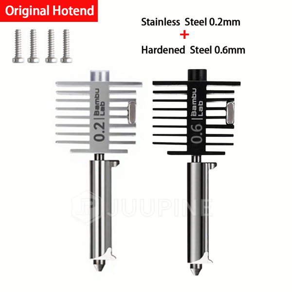 Bambu Lab A1A1 미니 고속 핫 엔드 어셈블리 용 핫 엔드 키트 0.20.40.60.8mm 경화 강철 노즐 3D 프린터 부품 50,620원