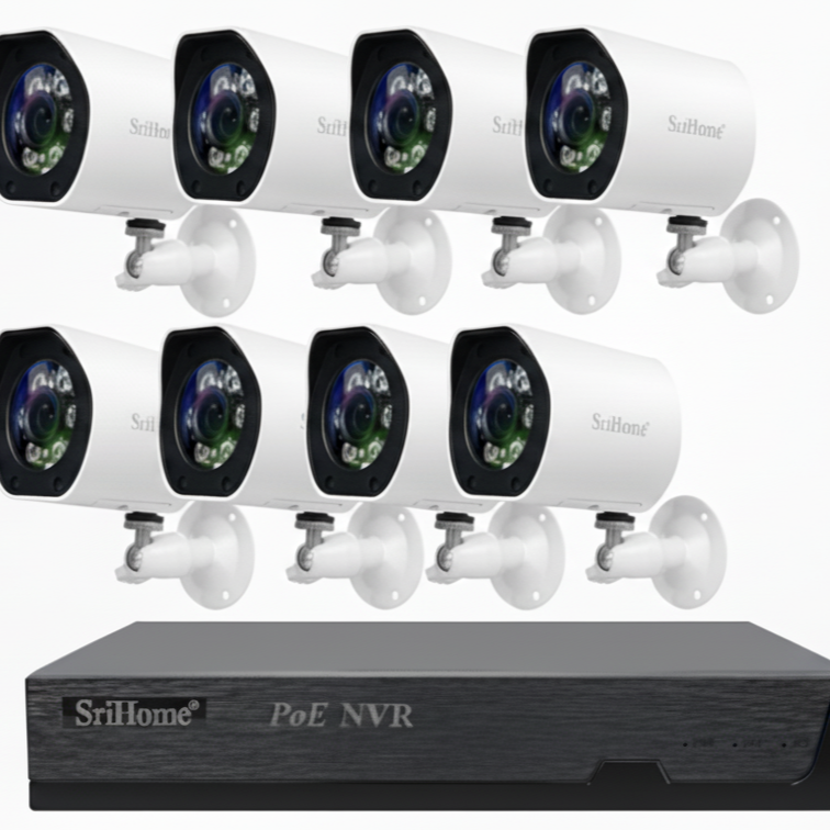 8채널 NVR CCTV 카메라 녹화기 풀패키지, 실외형x8, FHD 500만화소 PoE 기능지원 620,000원
