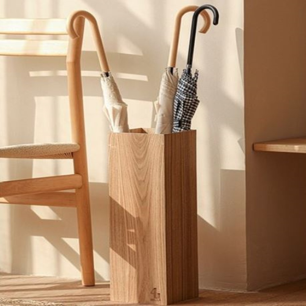포유렐라 모던 원목 우산꽂이 인테리어 우산통 우산 걸이 홀더, 1개, 원목우산꽂이 26,900원