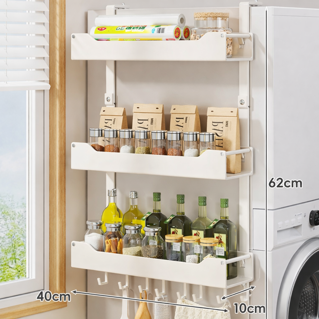 라온리빙 무타공 냉장고 세탁기 사이드선반 틈새활용 공간활용 다용도 사이드선반 3단 46,990원