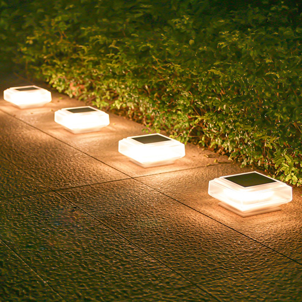 HK.sell 태양열 컴바인 정원 데크 야외조명 울타리 난간등, 화이트, 2개 19,800원