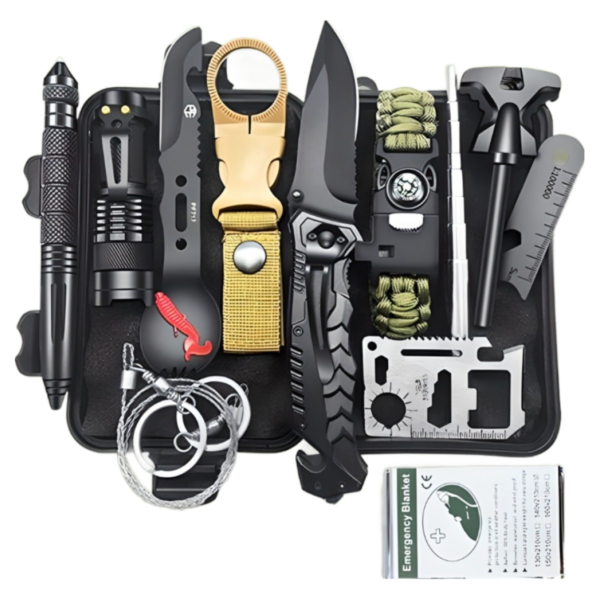 서바이벌 12종 생존키트 생존가방 야영 캠핑 비상용품 재난대비 25,800원