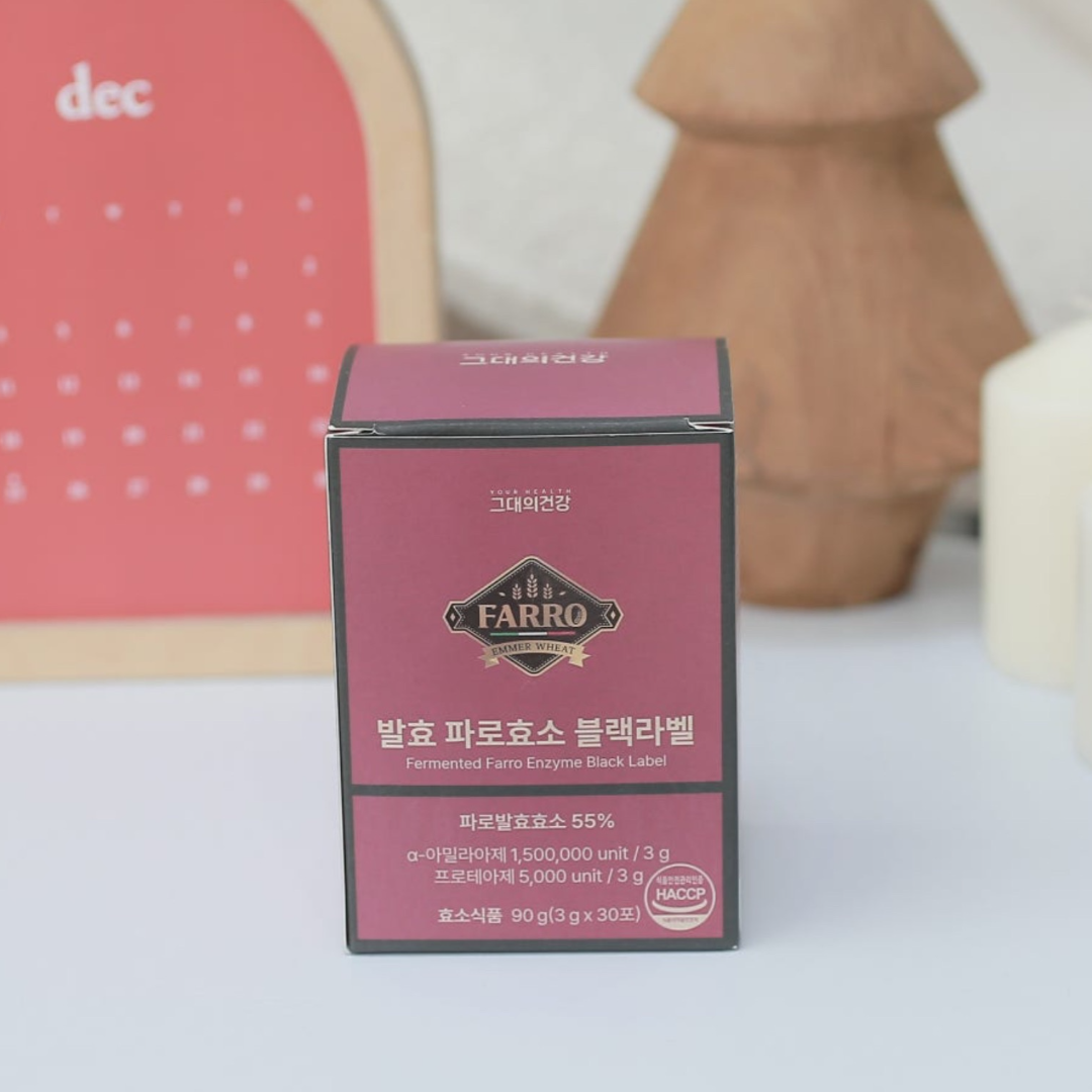 [본사 정품] 그대의건강 파로효소 발효 곡물 효소 이탈리아 엠머밀 블랙라벨 30포 1통 20,200원