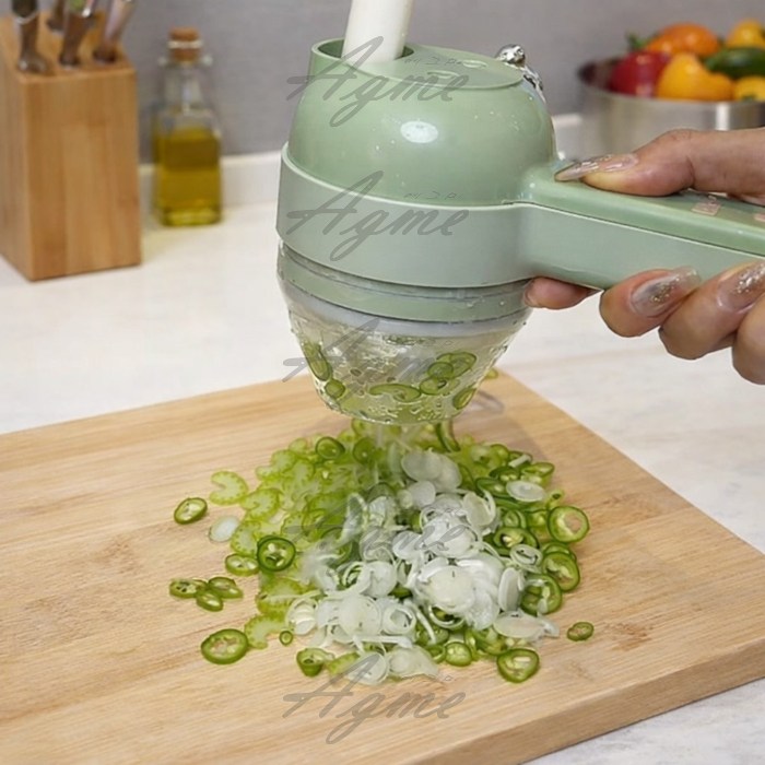 에그미 원터치 다기능 전동 무선 만능 야채 다지기 대파 마늘 고추 야채 다지기 채칼 슬라이서 17,170원
