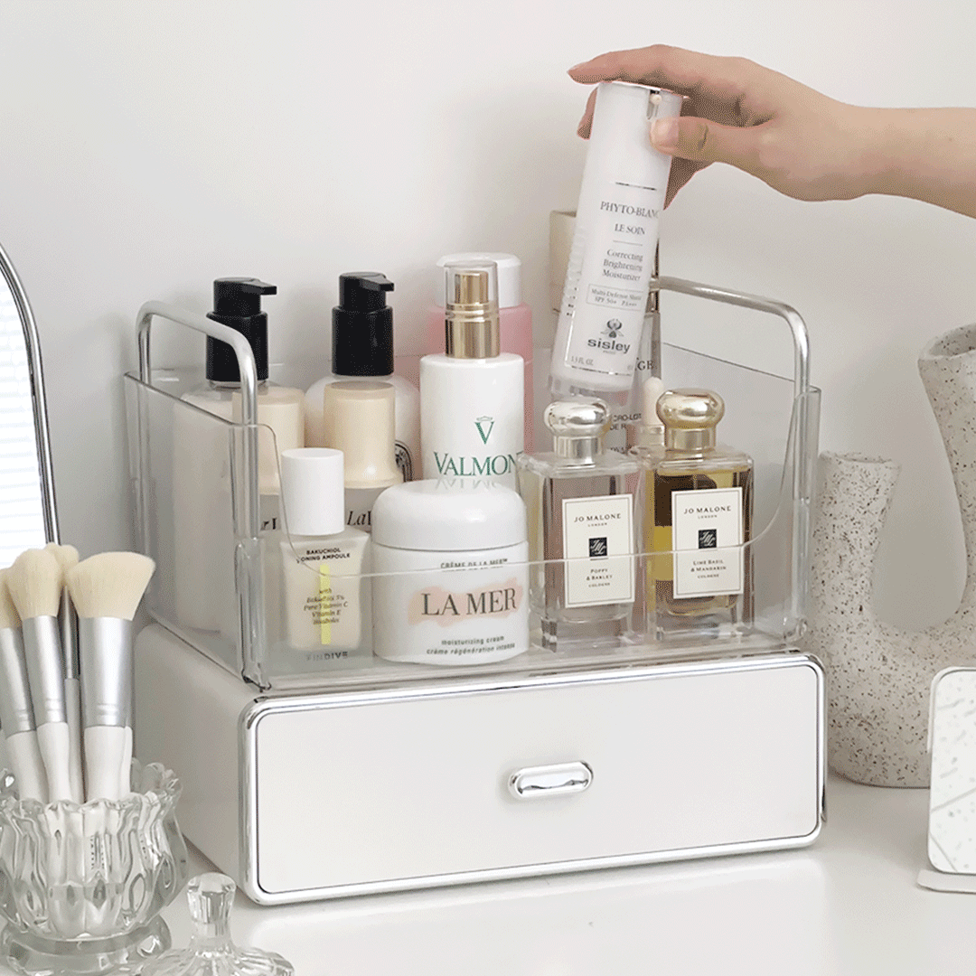 데미무드 뷰티스택 화장품 정리함, 화이트, 1개 23,300원