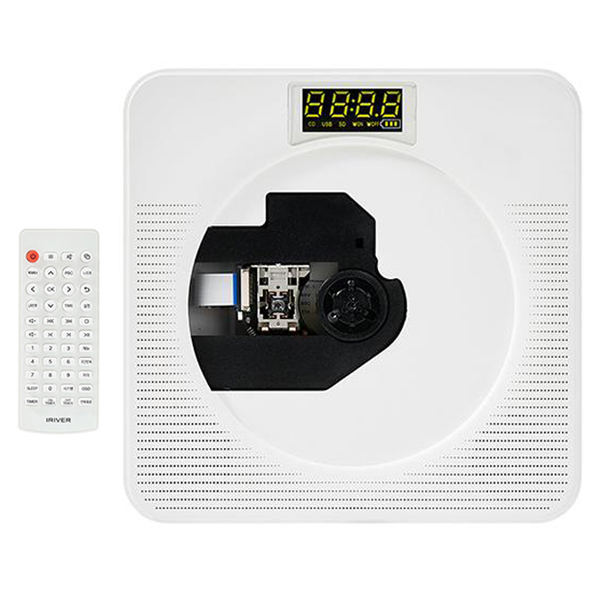 아이리버 블루투스인아웃 CD리핑 시계 알림 고음질사운드 FM라디오 배터리내장 리모컨 USB 인테리어용 무선 CD플레이어 79,800원