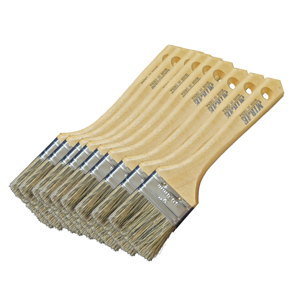 페인트마트 미래산업 손잡이가 길다란 막붓 수성붓 2인치 50mm 4호 10개 페인트붓 페인트브러쉬 막붓 10개 17,600원