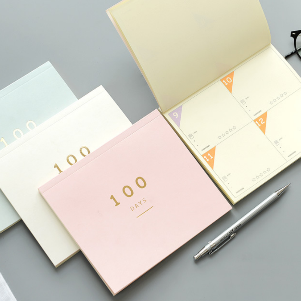 비유어셀프 인생을 바꾸는 100일 목표 노트 데일리 플래너, 1개, 화이트+핑크 16,400원