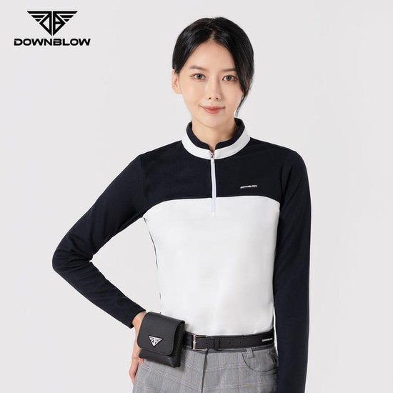 다운블로우_DBFWLW-2100-1W_FW여자골프웨어반집업티셔츠 75,500원
