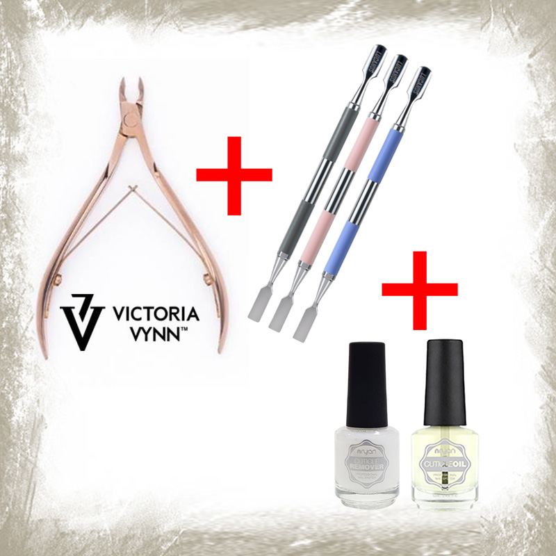 빅토리아빈 프로페셔널 네일니퍼 골드+루카너스실리콘푸셔+엔리안큐티클오일+엔리안큐티클리무버 네일케어세트 셀프네일세트 네일국시시험재료 81,000원