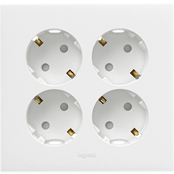 르그랑 아펠라화이트 4구 매입콘센트 7,200원