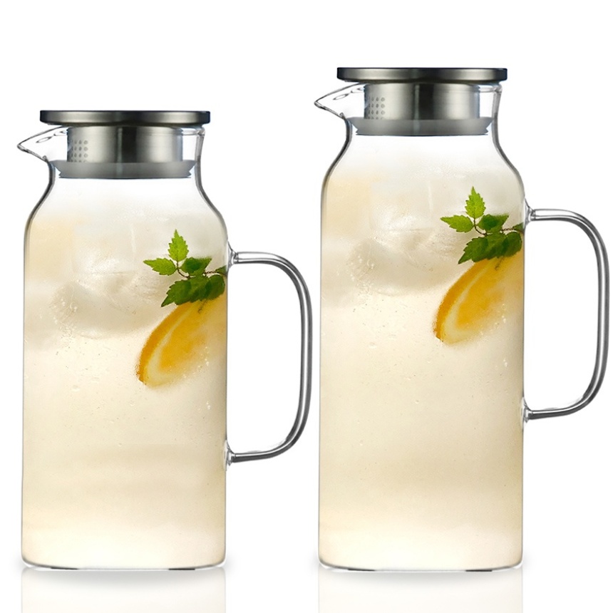 스텐뚜껑 내열유리 물병 워터저그 1.5L+1.8L 세트, 1개 25,800원