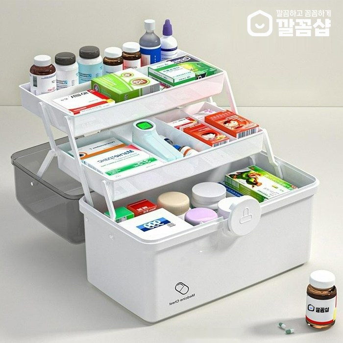 깔꼼샵 대형 3단 구급상자 약통 케이스 21,870원