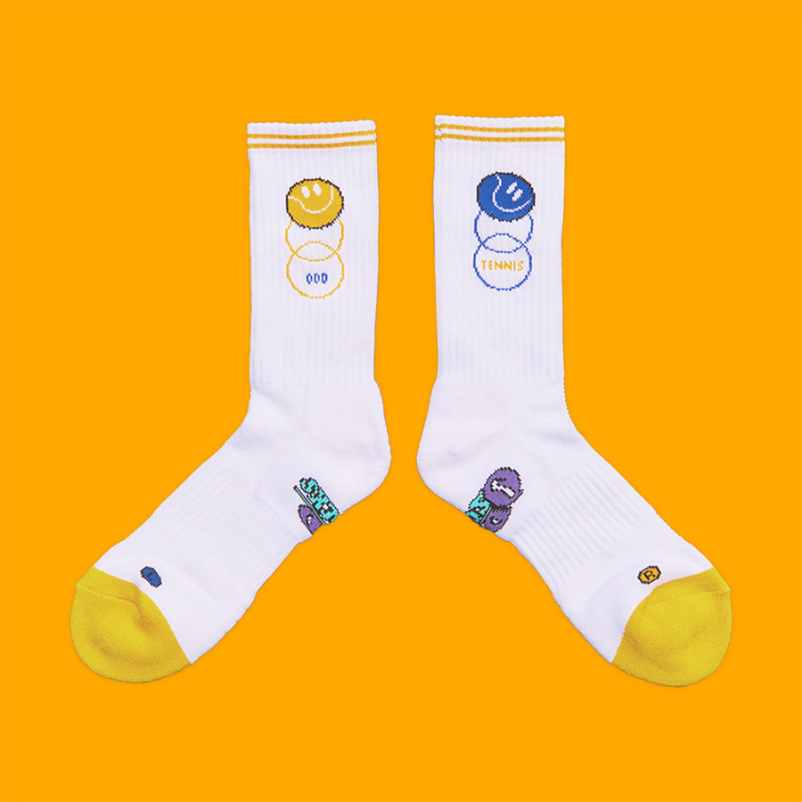 오드삭스 기능성스포츠양말 스포츠 테니스 양말 스마일볼, 1개 13,400원