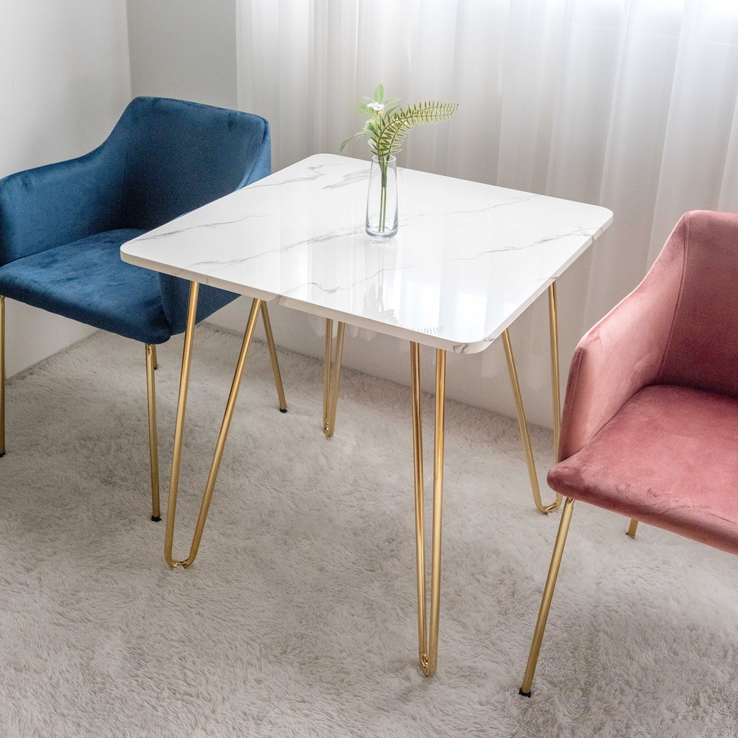 [당일발송]인블루 마블 사각테이블 골드 크롬 실버 대리석테이블 40,000원