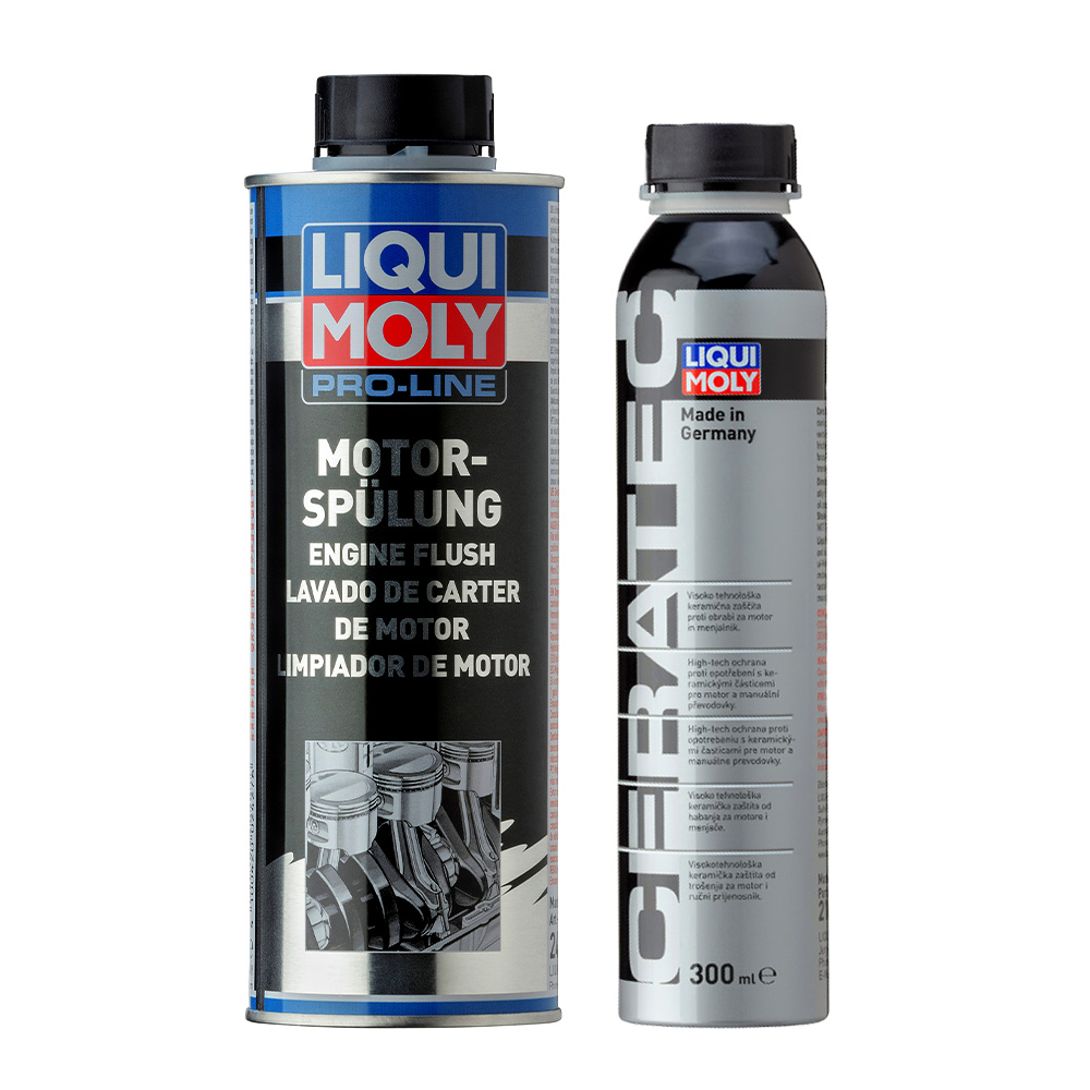 리퀴몰리 엔진관리 오리지널 세트 프로라인 엔진 플러싱 500ml + 세라텍 300ml 가솔린 디젤 엔진코팅제, 1개 65,000원