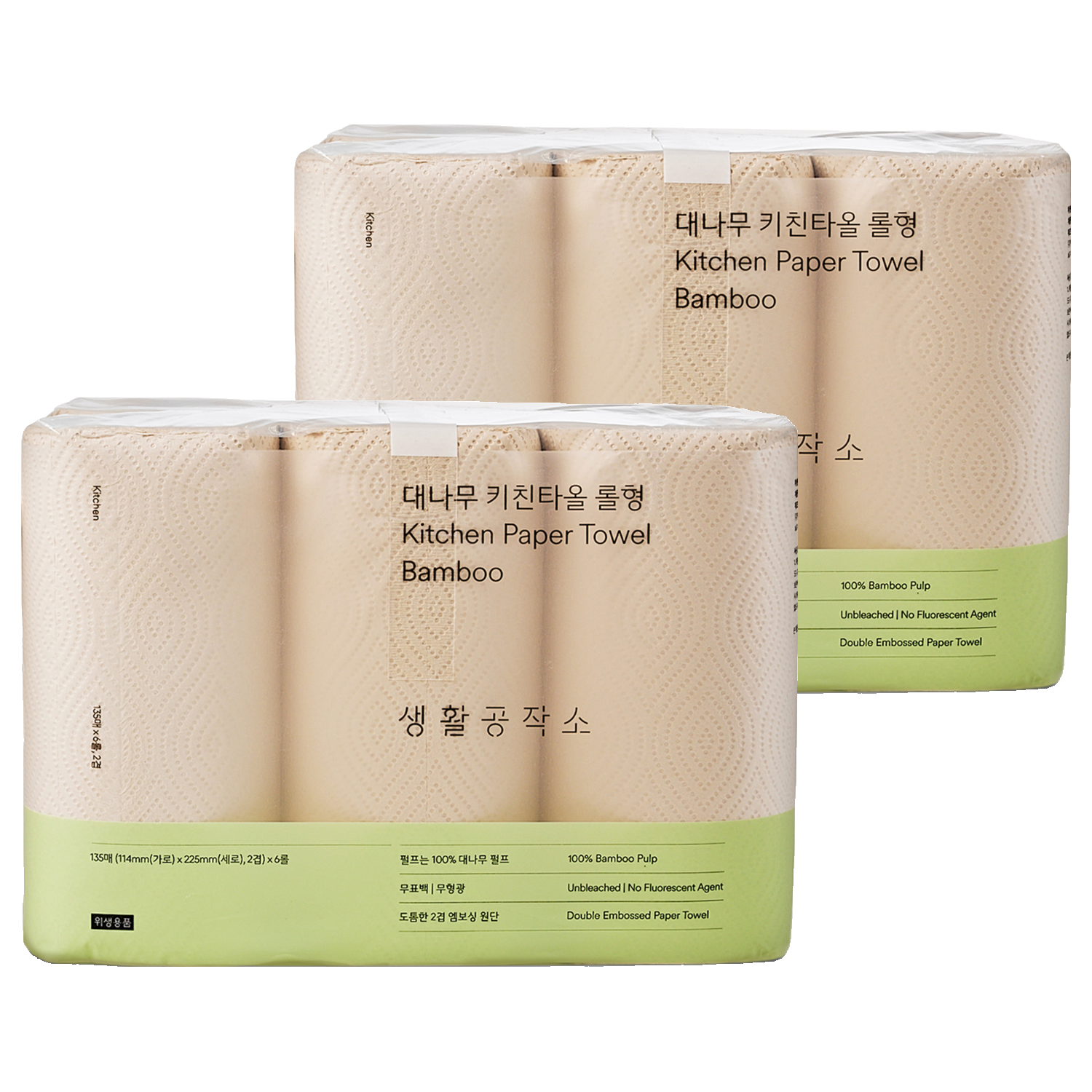 생활공작소 대나무 키친타올 롤형 19,800원