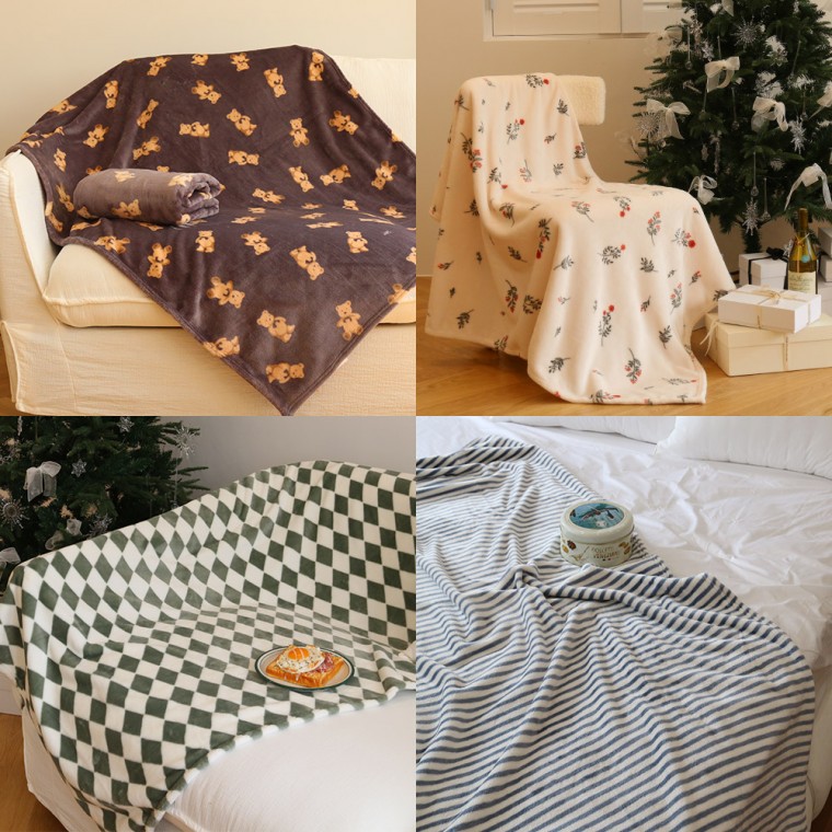 겨울담요 부드러운 극세사 포근한 낮잠이불 사계절 데일리 거실 소파매트 8,410원