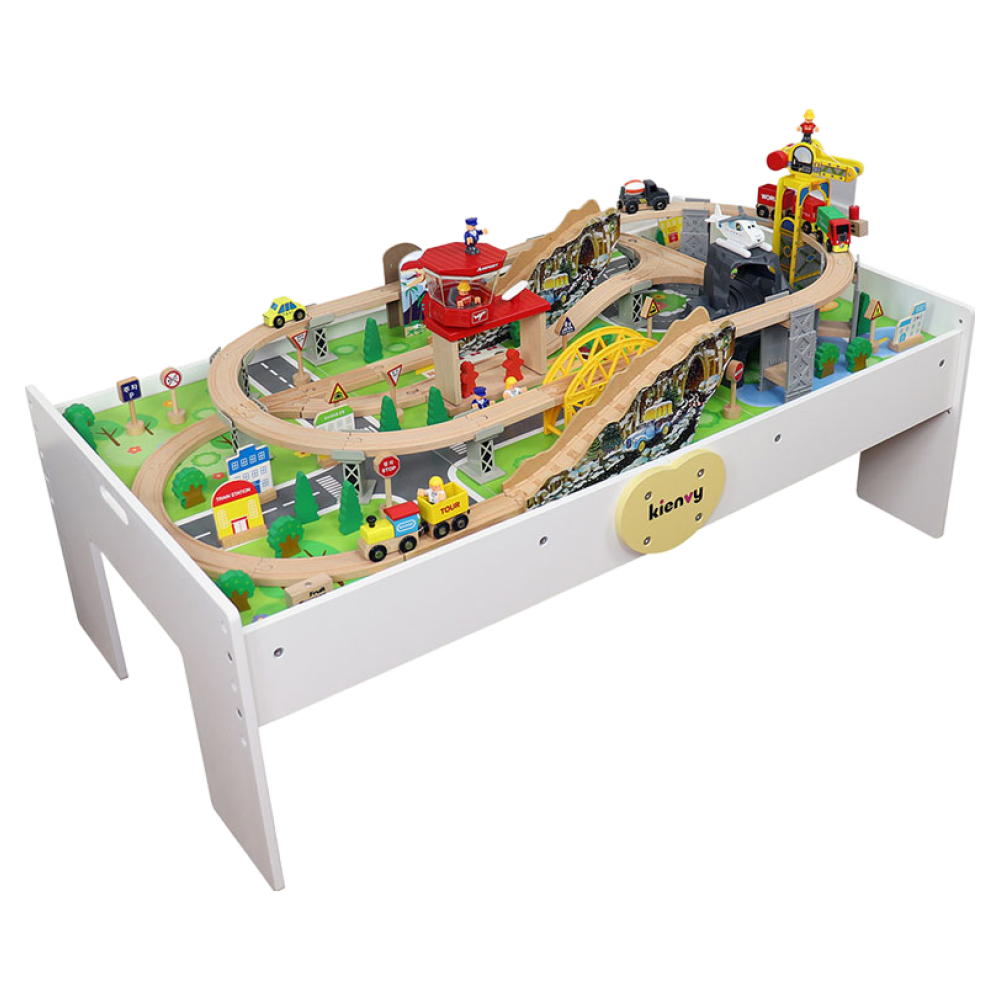 [주말특가] 디럭스 칼라 테이블 기차놀이 110pcs세트+전동기차 1개 추가 증정 192,000원