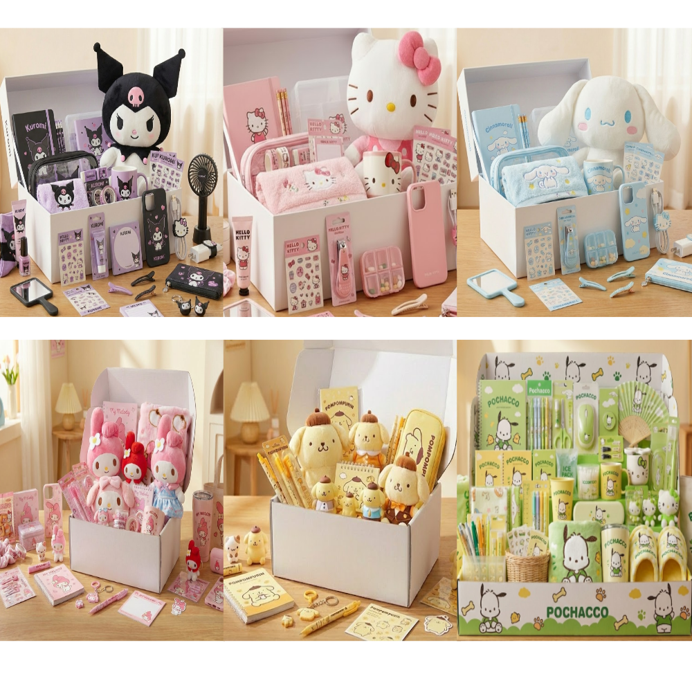 일본 시나모롤 랜덤박스 산리오 랜덤박스 쿠로미 랜덤박스 헬로키티 랜덤박스 럭키박스 문구세트 110,000원