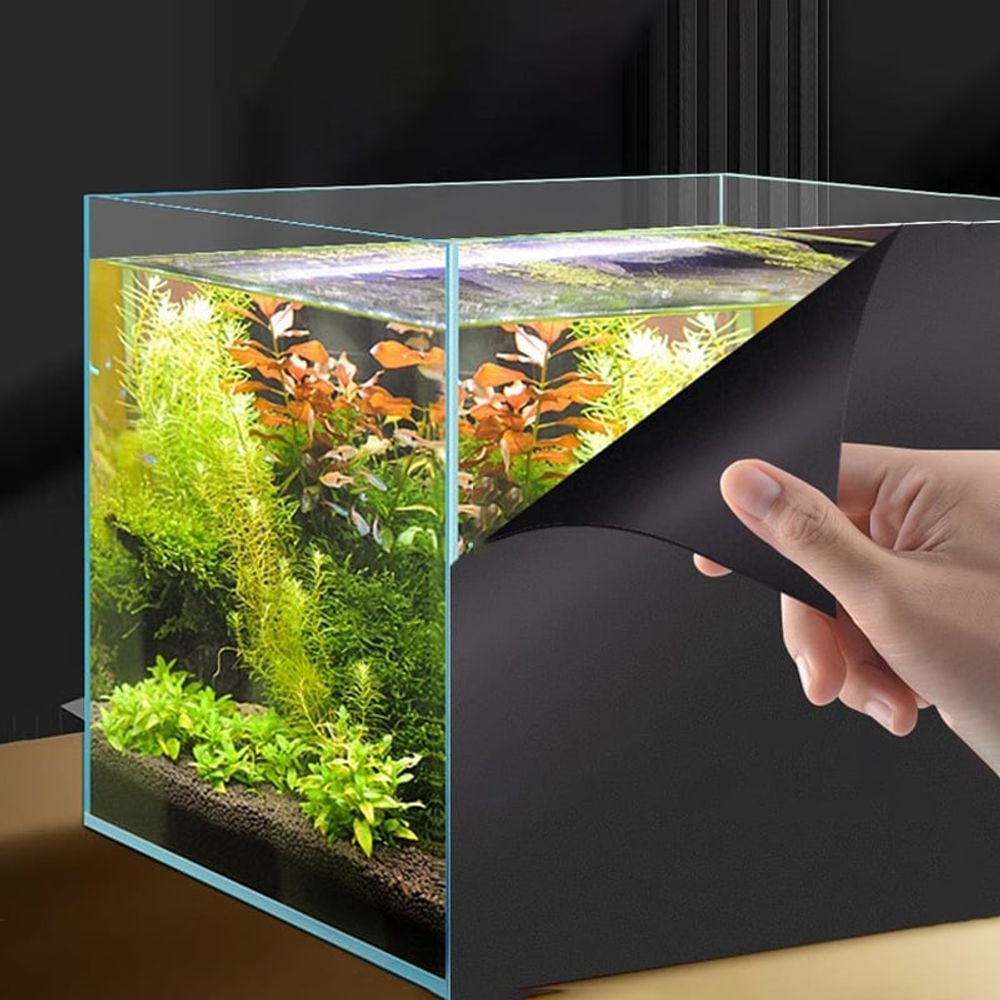 어항 백스크린 50x200cm 수족관 열대어 암막시트지 유리시트지 불투명시트지 썬팅지 8,990원