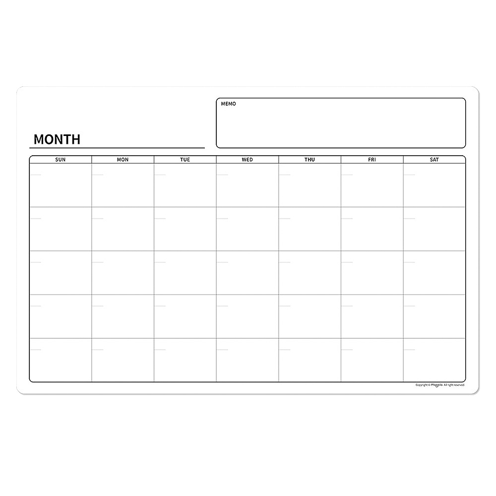 마그피아 월중행사 및 계획표 화이트보드, 고무자석 13,070원