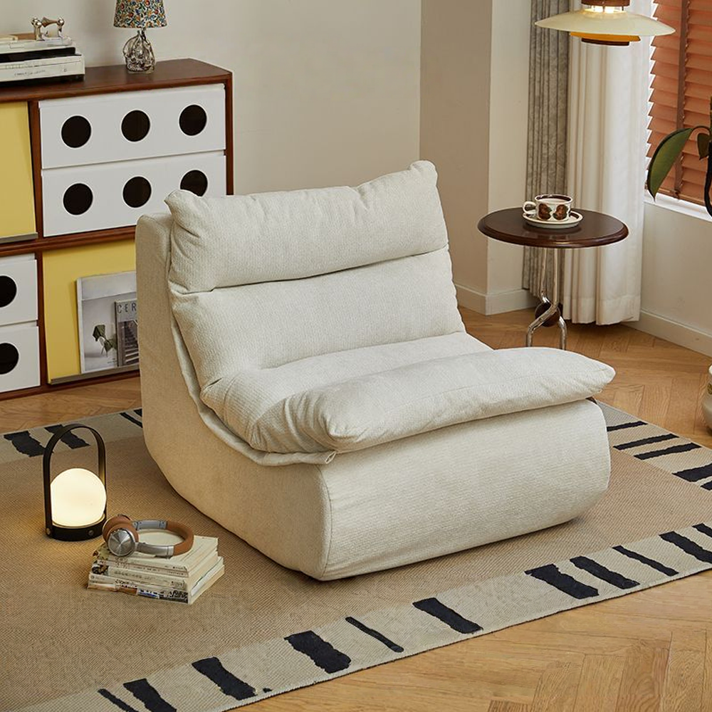 빈백 소파 가정용 1인용쇼파 라운지체어 안락의자 좌식쇼파 리클라이너 편안한 의자, 흰색 164,440원