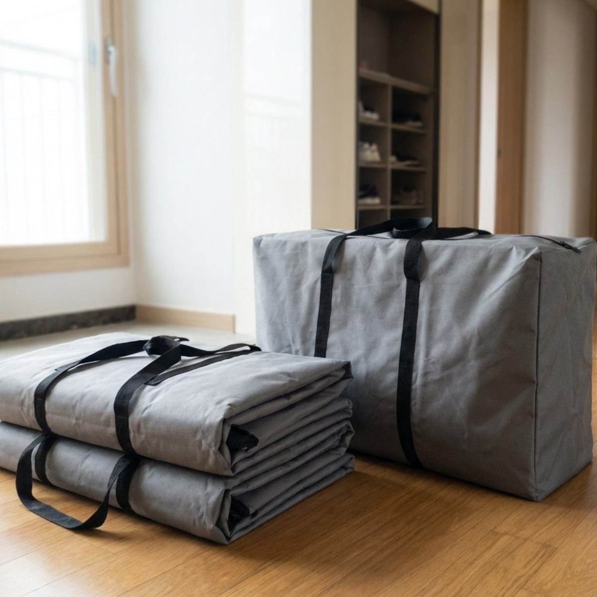 아더 600D 옥스포드 대용량 패브릭 이사가방 3pcs, 3개, 그레이 32,900원