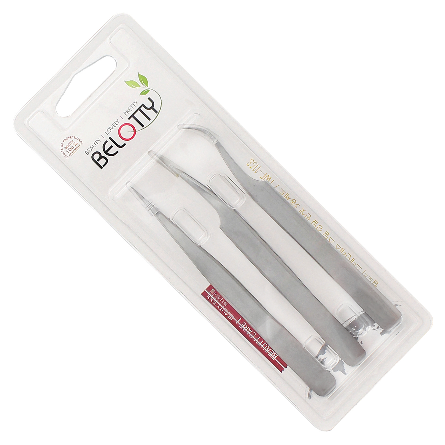 벨로티 스테인리스 스틸 고급 정밀 족집게 3종, 1세트, 단일색상 13,900원