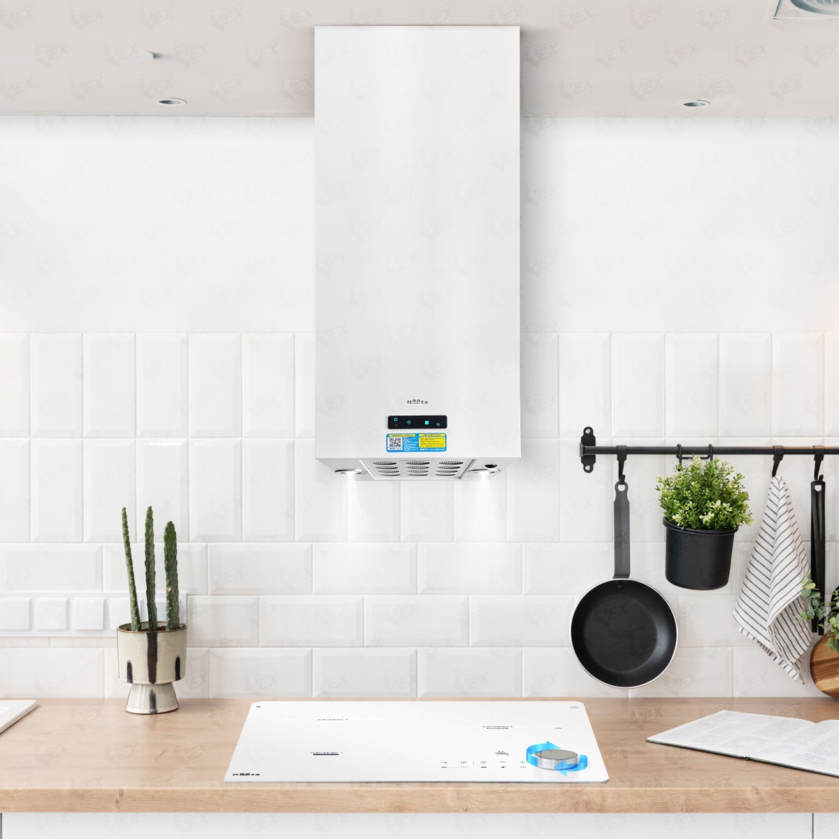 하츠 스퀘어 아일랜드 후드 SIH-30WH 화이트색상 탄소필터 천정형 주방후드 교체 후황 490,000원