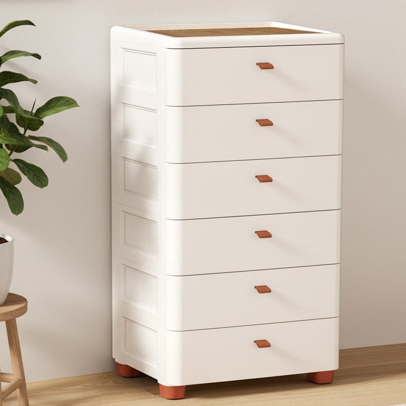 COUCAMP 대용량 서랍장 수납장 다용도 수납장 이동식 심플 인테리어 가구, 화이트, 6단 62,800원