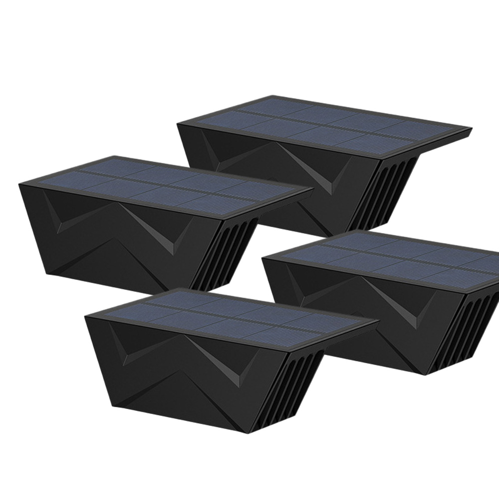 HK.sell 리자 태양광 벽조명 울타리 난간등 2구 4P, 블랙 32,500원