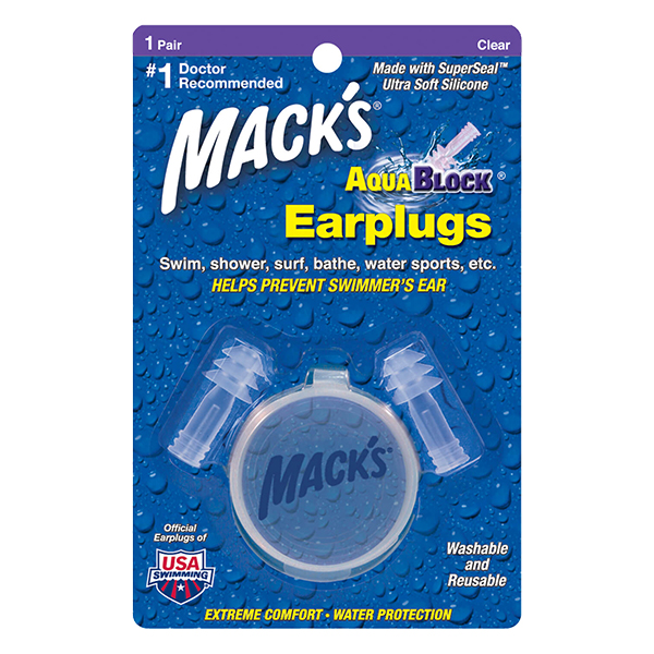 Macks 아쿠아블록 실리콘 수영 귀마개 투명색 3,840원