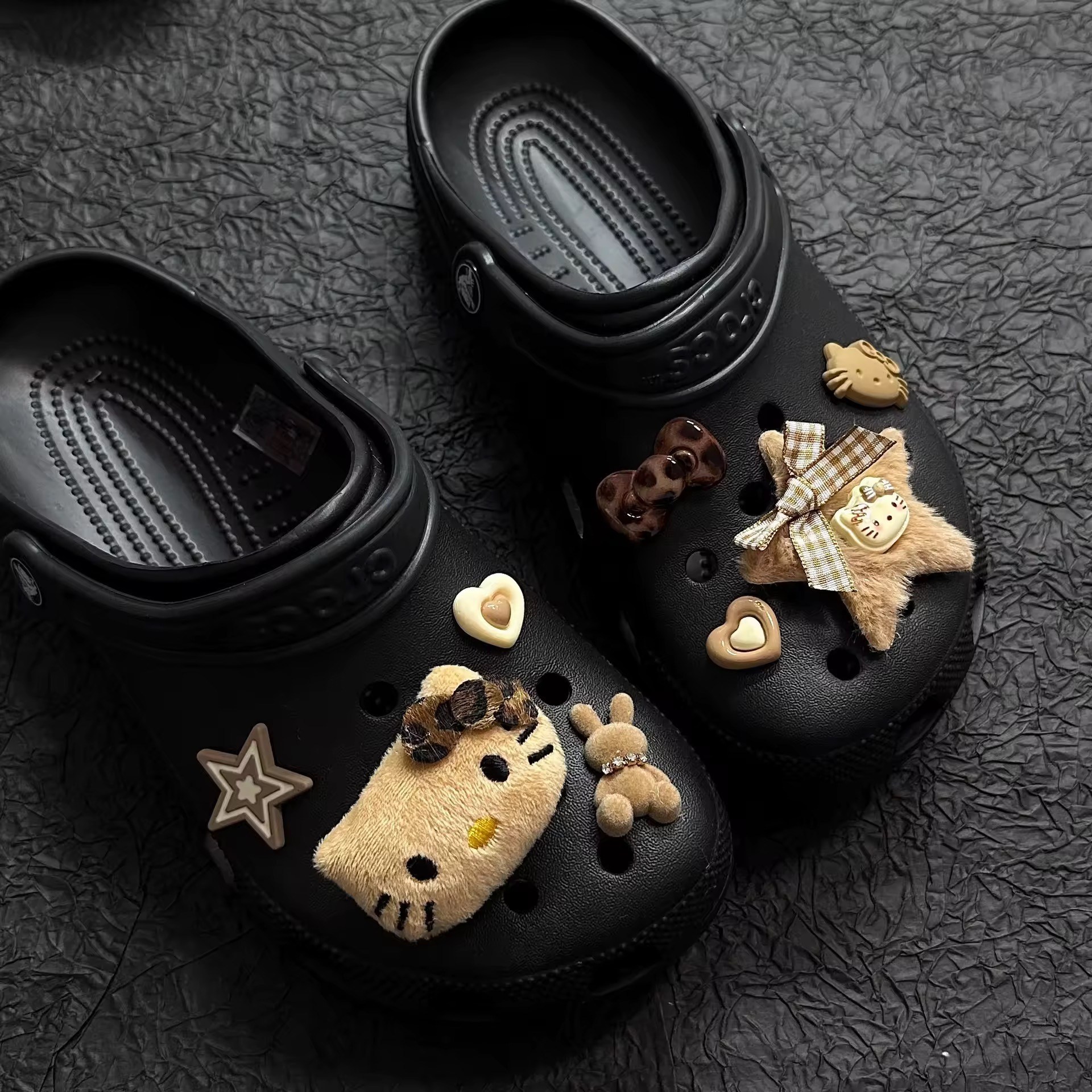 옐상 호피 태닝키티 신발꾸미기 파츠 세트 8pcs 세트 14,060원