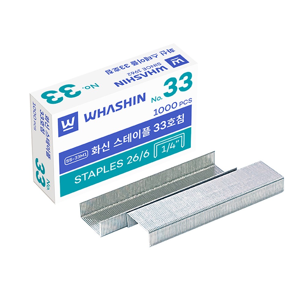 [무료배송] 화신 스테플 33호침 1000P / 스테이플 리필심 3,300원