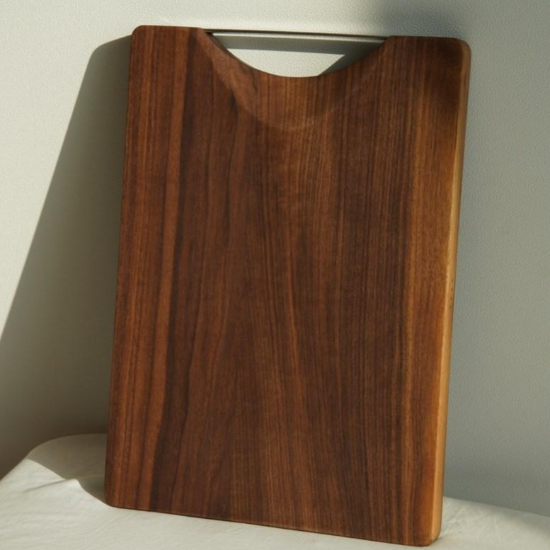 기치(gych) 프리미엄 수제 우드 나무도마 원목도마 월넛L 핸드메이드 미드센츄리 디자인 손잡이도마, 1개 99,000원
