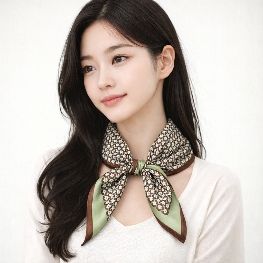 하하자매 여성 실크100% 사각 쁘띠 스카프 21,900원