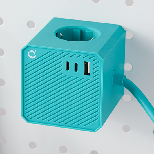 소유 디자인 6구 고속충전 여행용 납작멀티탭 고용량 큐브 멀티탭, 포레스트 그린, 1개, 1.5m 31,810원