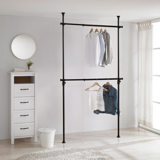 왕자 2단폭조절행거 실속형 블랙 32mm_971 33,100원