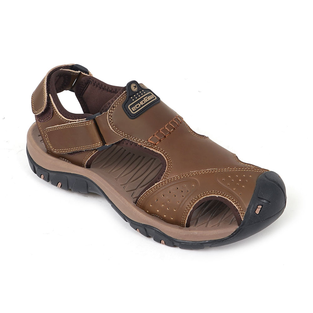 [에코로바] 가죽 고탄성 액티비티 남성 아웃도어 트레킹 오토바이 샌들 ER0800 59,000원