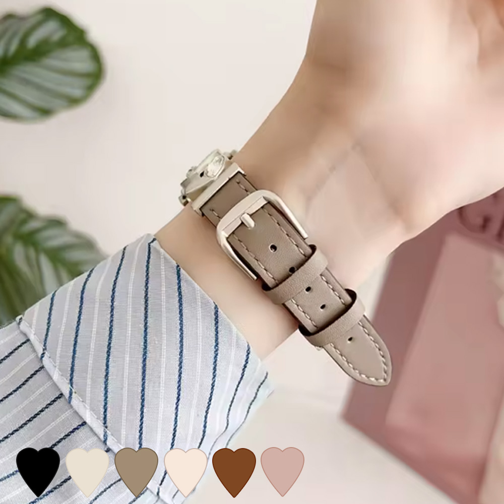 오르몽트 애플워치 하트 가죽 스트랩 레더 밴드 11 10 9 8 7 SE 2 호환 22,800원