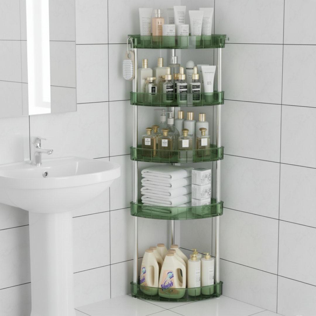 일상담다 간편설치 다용도 코너형 욕실 선반 수납 정리대, 그린, 1개 24,300원